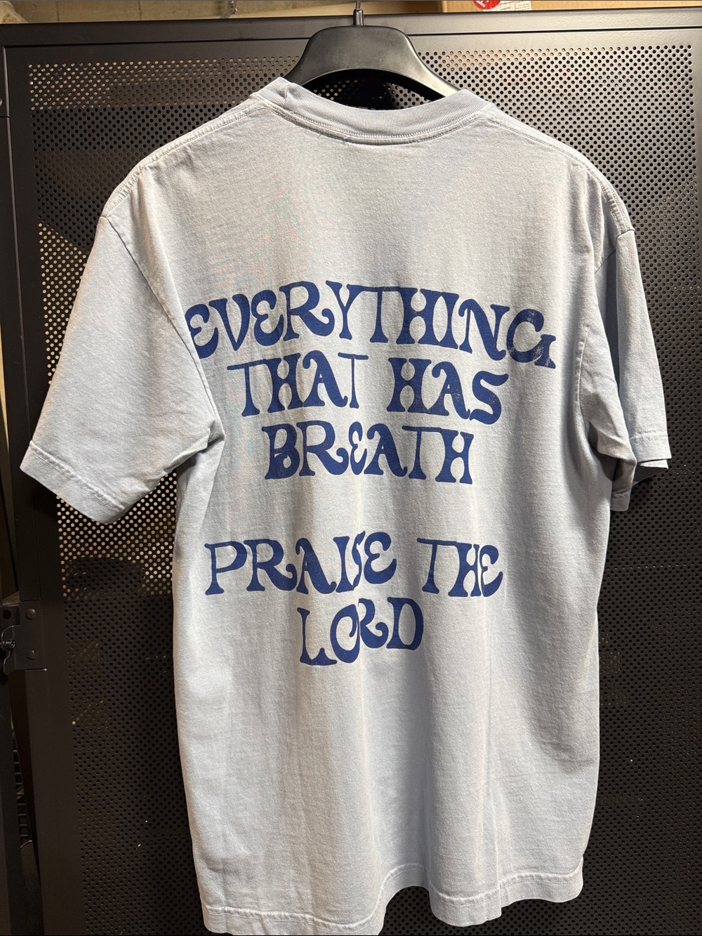 Christian Light Blue Graphic Tee with Dove Print - Men's Shirt - Picture 4 of 5